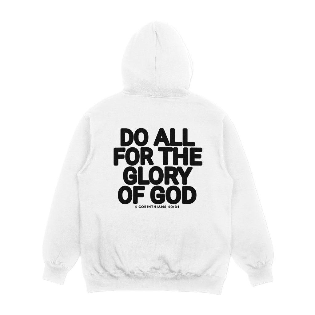 DO ALL FOR THE GLORY OF GOD Hoodie - White