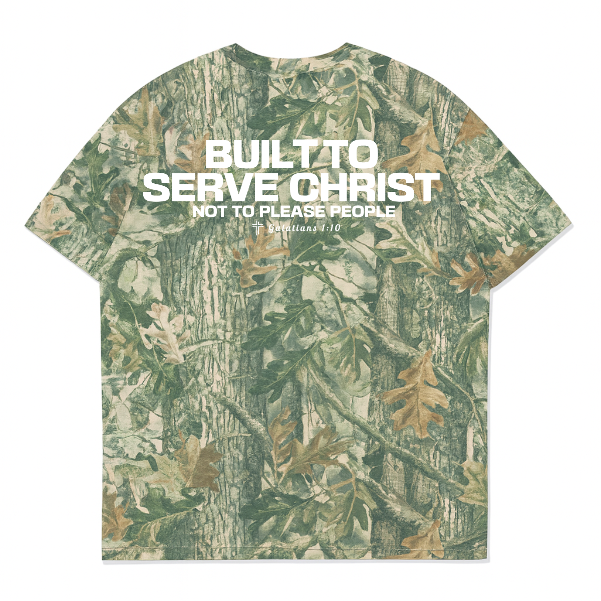 BUILT TO SERVE Oversized Tee - Camo