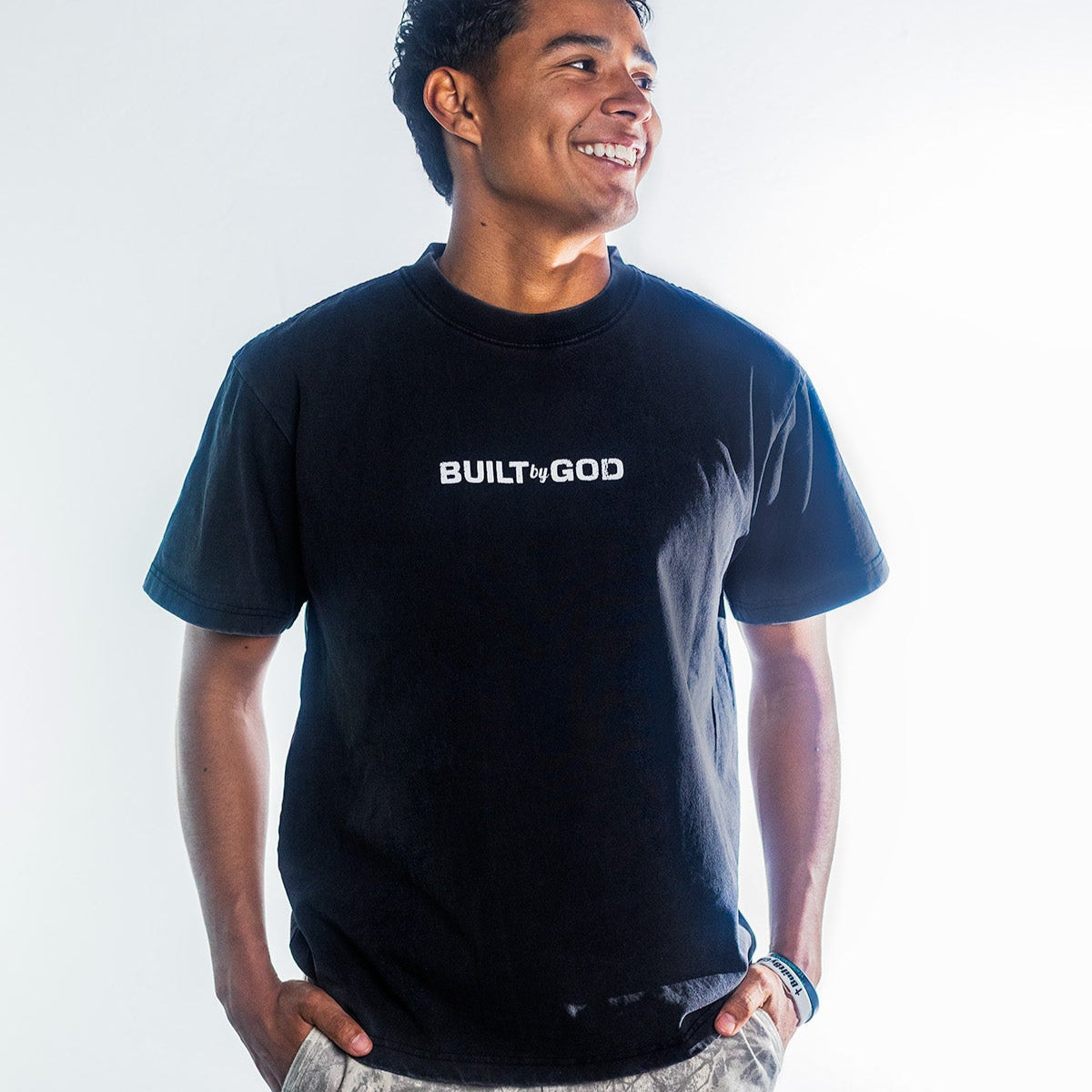 BUILT TO ENDURE Oversized Tee - Washed Black