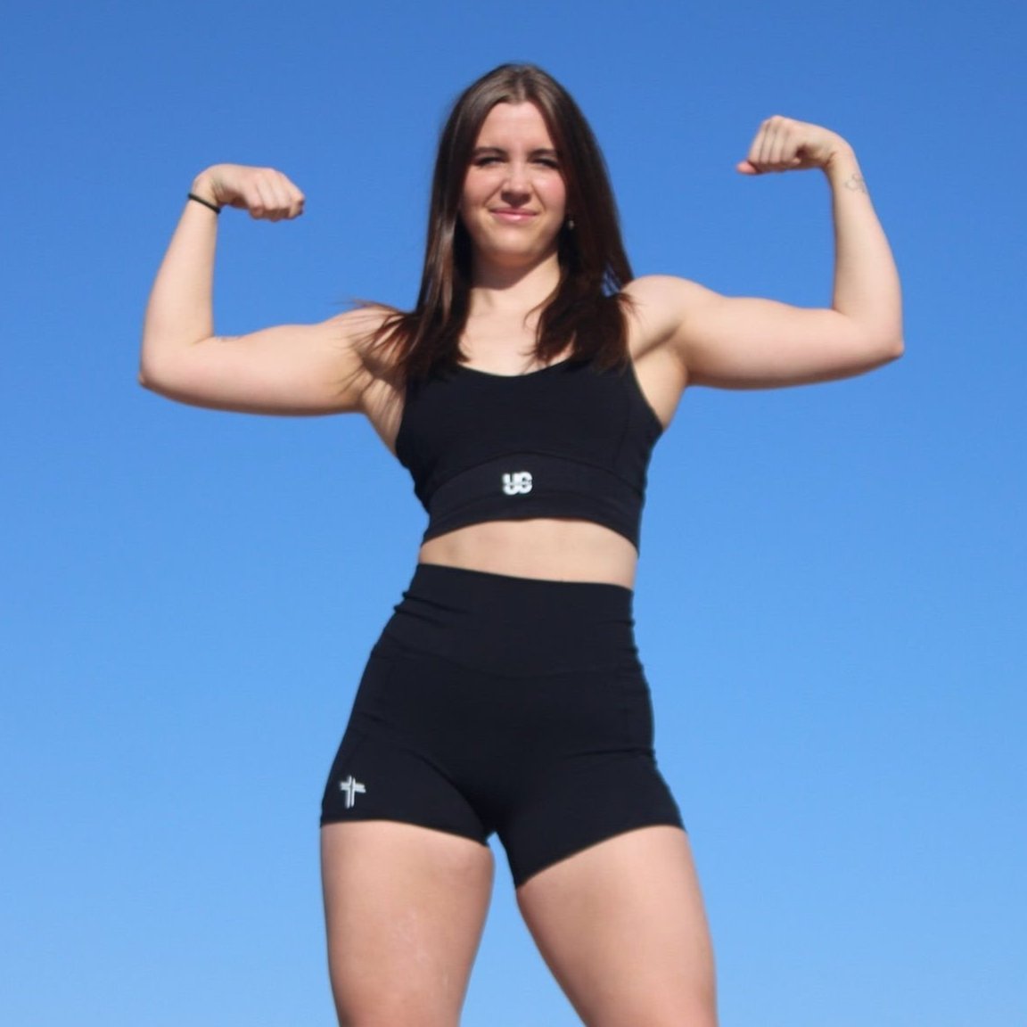 ROMANS 8:28 Spandex Shorts - Black