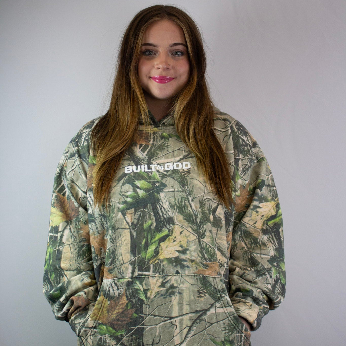 BUILT TO SERVE Heavy Cotton Hoodie- Camo