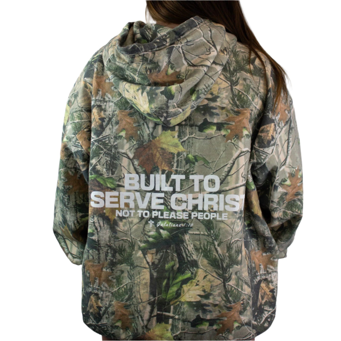 BUILT TO SERVE Heavy Cotton Hoodie- Camo