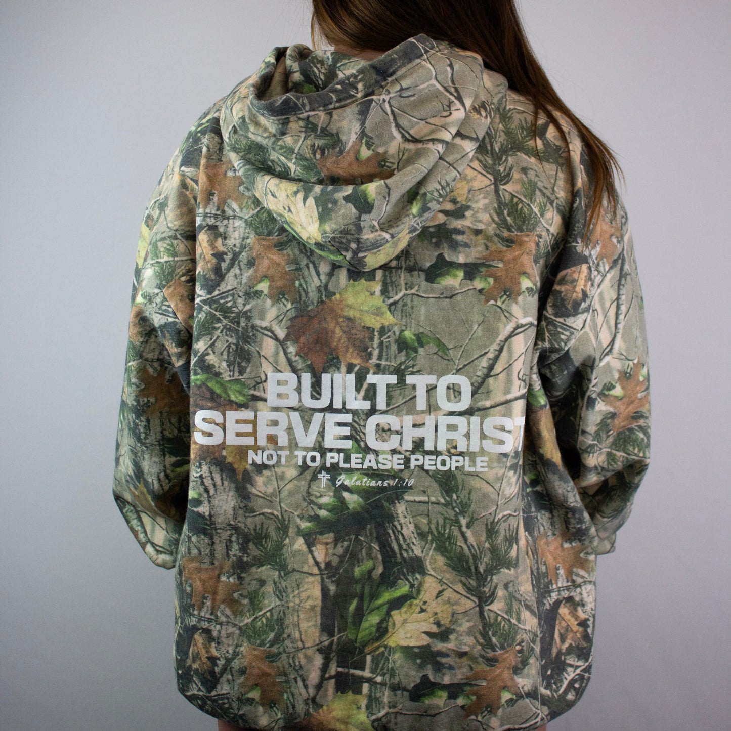 BUILT TO SERVE Heavy Cotton Hoodie- Camo