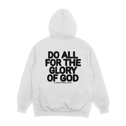 DO ALL FOR THE GLORY OF GOD Hoodie - Ash Grey