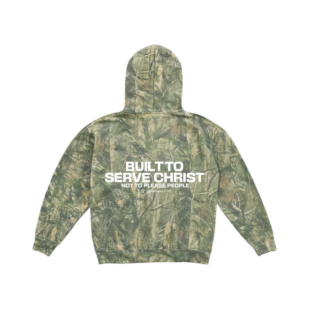 BUILT TO SERVE Heavy Cotton Hoodie- Camo
