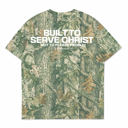 BUILT TO SERVE Oversized Tee - Camo