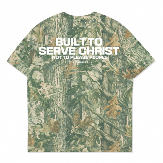 BUILT TO SERVE Oversized Tee - Camo