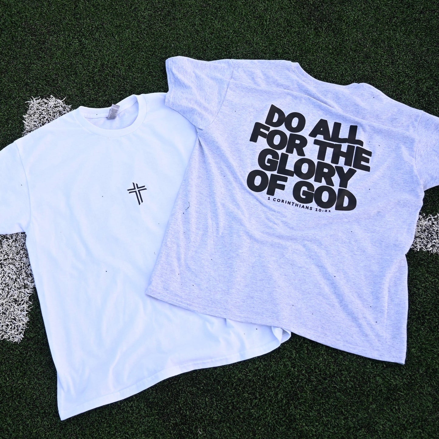 DO ALL FOR THE GLORY OF GOD Cotton-Blend Shirt