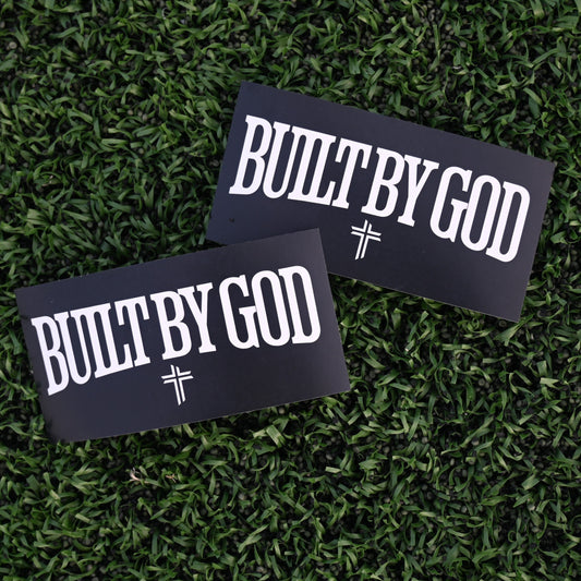 BUILT BY GOD Stickers