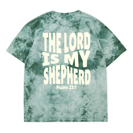 THE LORD IS MY SHEPERD Tee - Crystal Green