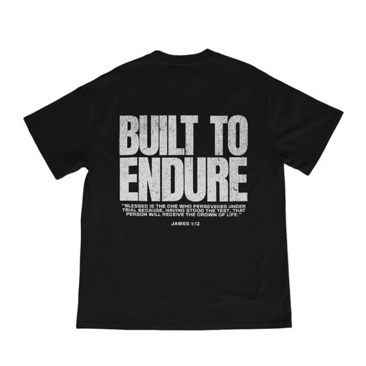 BUILT TO ENDURE Oversized Tee - Washed Black