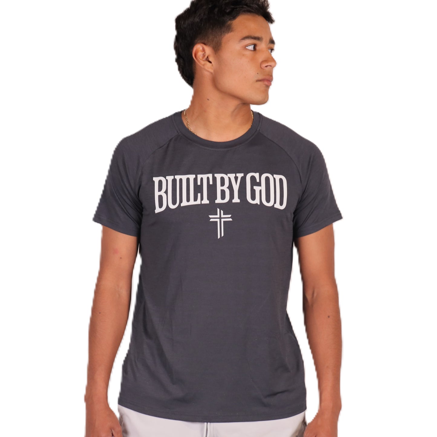 BUILTBYGOD Performance Shirt - Dark Grey