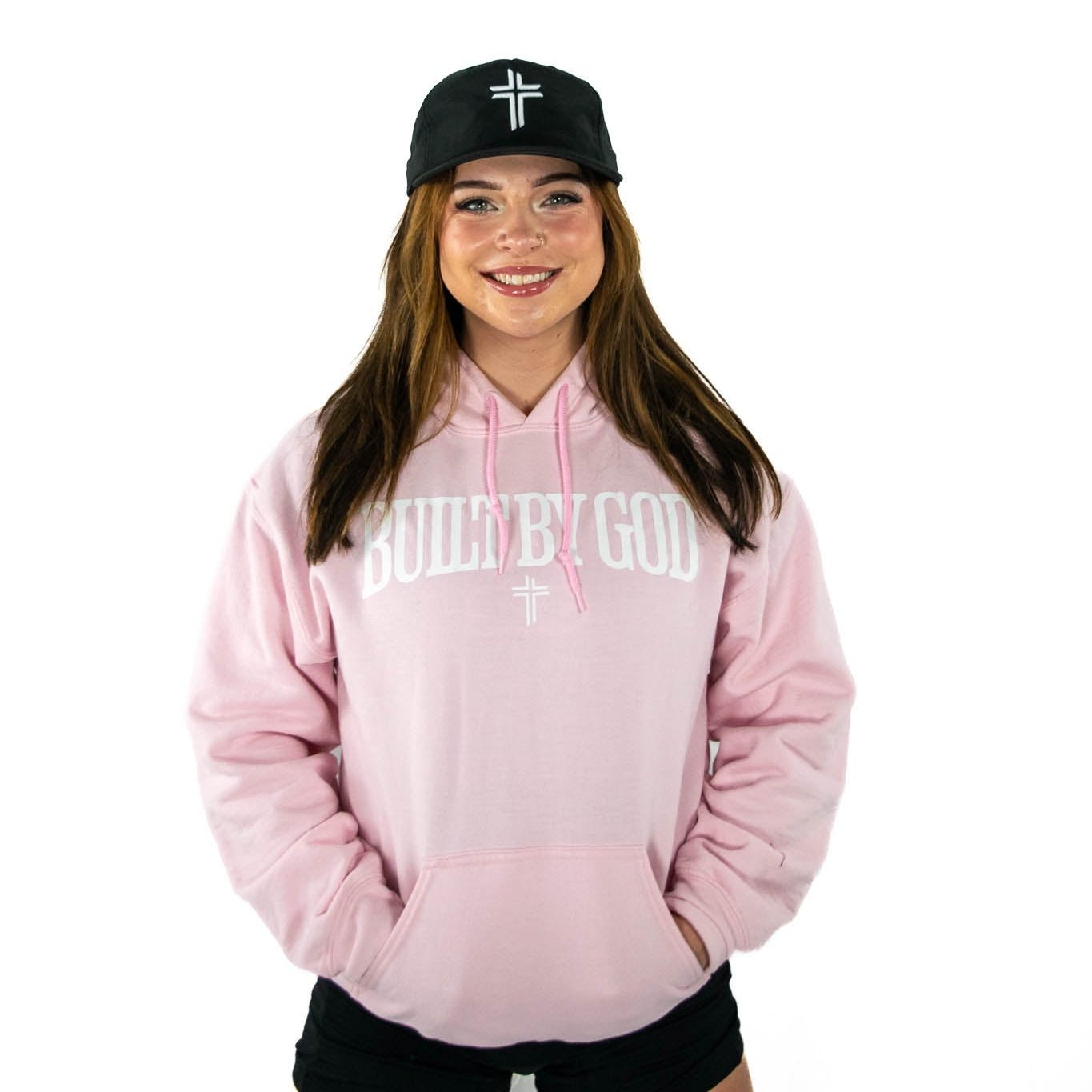 BUILTBYGOD Hoodie - Pink