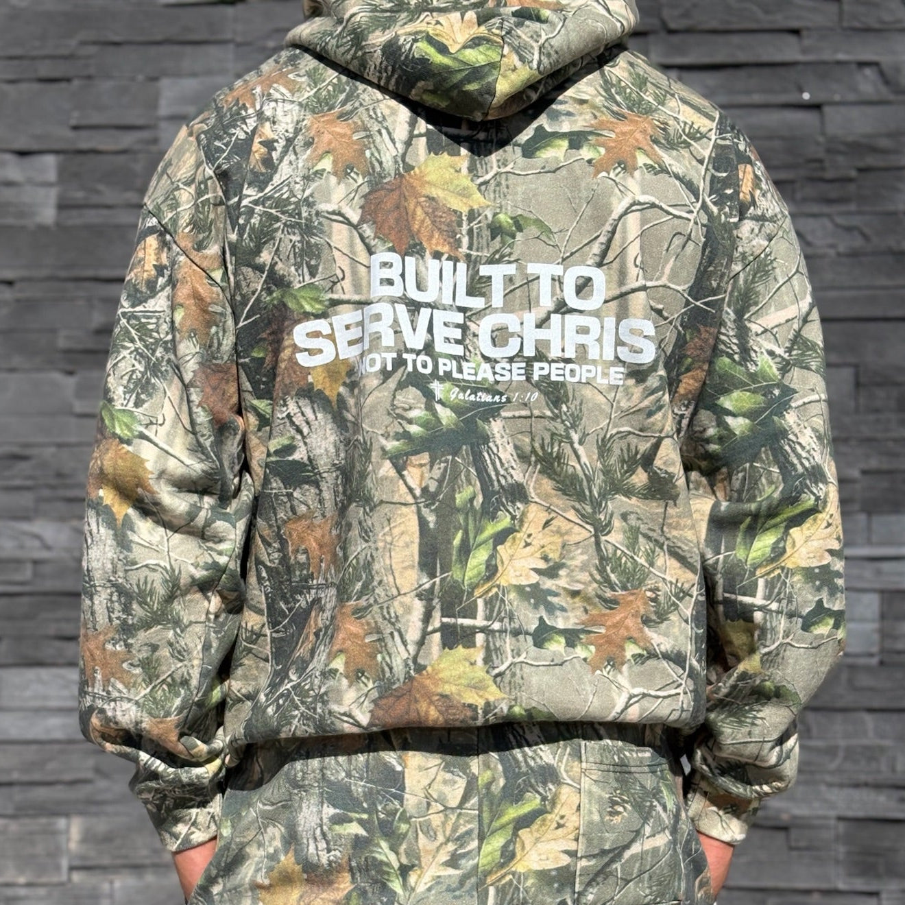 BUILT TO SERVE Heavy Cotton Hoodie- Camo