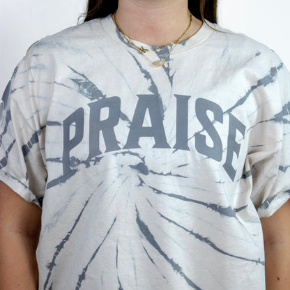 HE LEFT THE 99 Tee - Spiral Gray