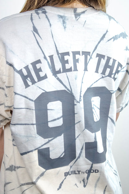 HE LEFT THE 99 Tee - Spiral Gray