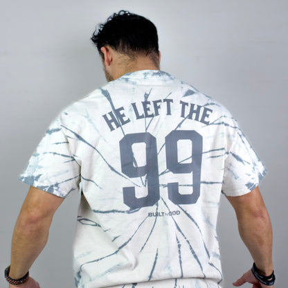 HE LEFT THE 99 Tee - Spiral Gray