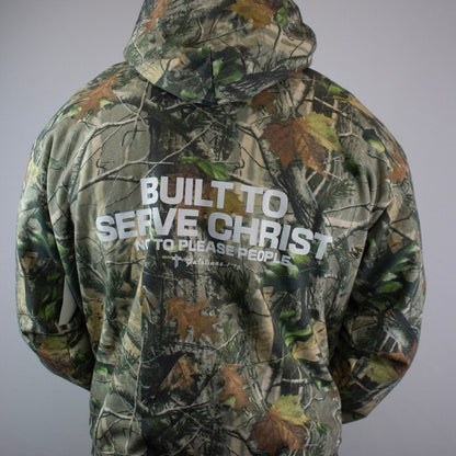 BUILT TO SERVE Heavy Cotton Hoodie- Camo