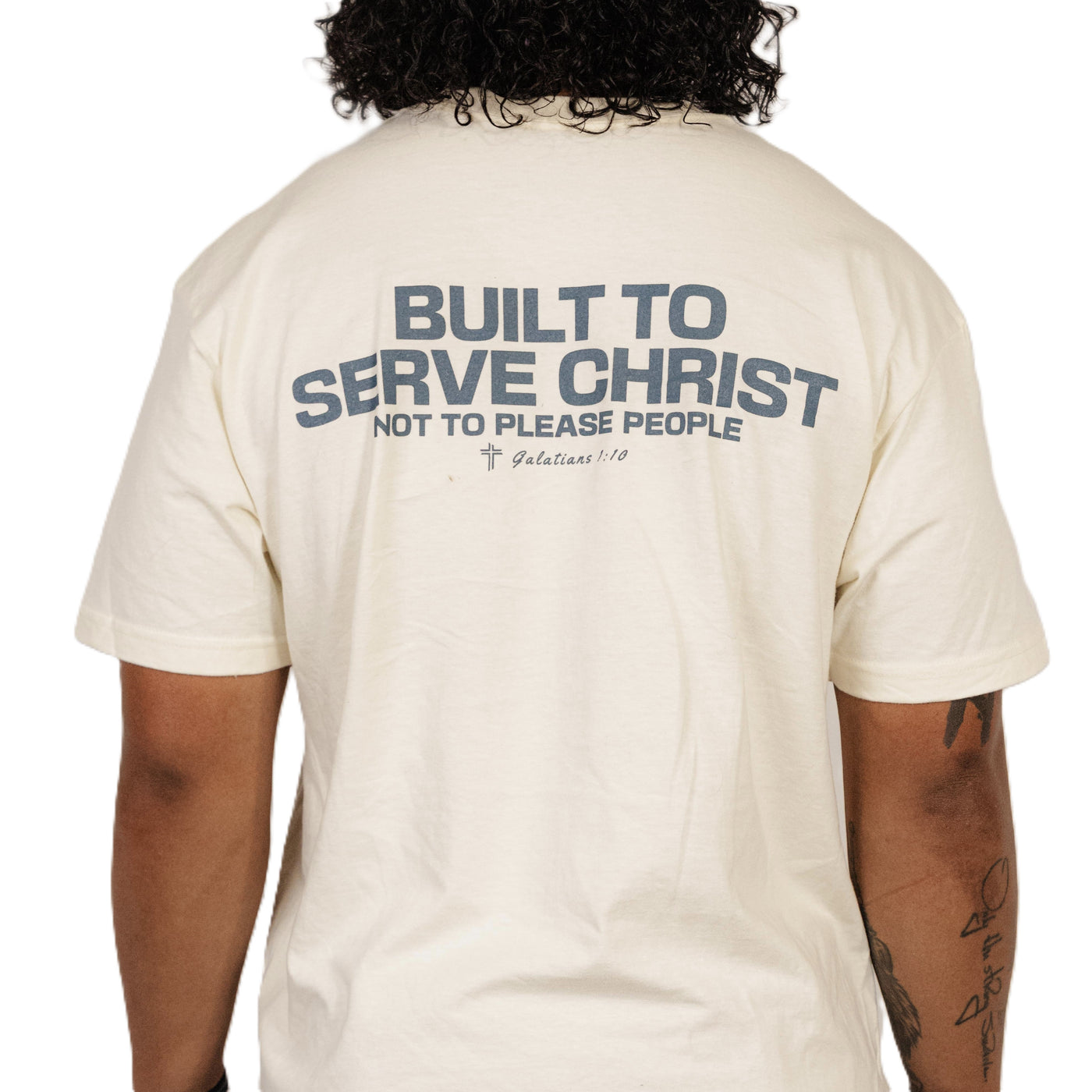 BUILT TO SERVE Tee - Sand